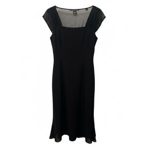 Jones Wear Classic Black Midi Dress
